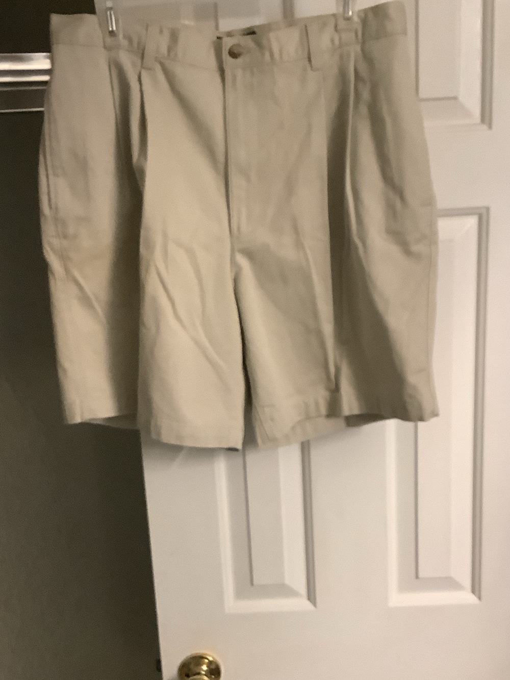 Van Heusen Khaki Flat-Front Men's Shorts